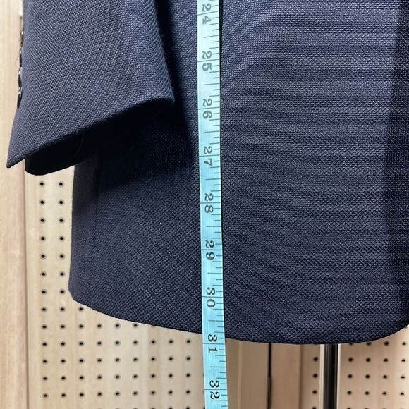 TASSO Elba Blazer Mens 39R Navy Knit Cashmere Wool Blend Two Button Sport Coat - Picture 13 of 14